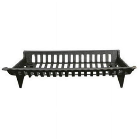 CG27 27 in. Cast Iron Fireplace Grate, Black