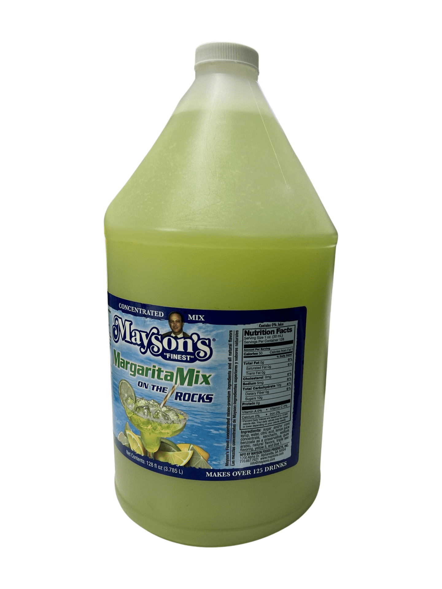Mayson's - Margarita on Rocks Mix (Restaurant Style) 1 Gallon, makes 125+ Drinks