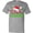 AC-Heather Grey, variant on Uncle Claus with Christmas Santa Hat and Snowflakes T-Shirt