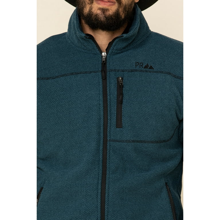 Powder River Outfitters Men's Waffle Melange Knit Zip-Front Jacket