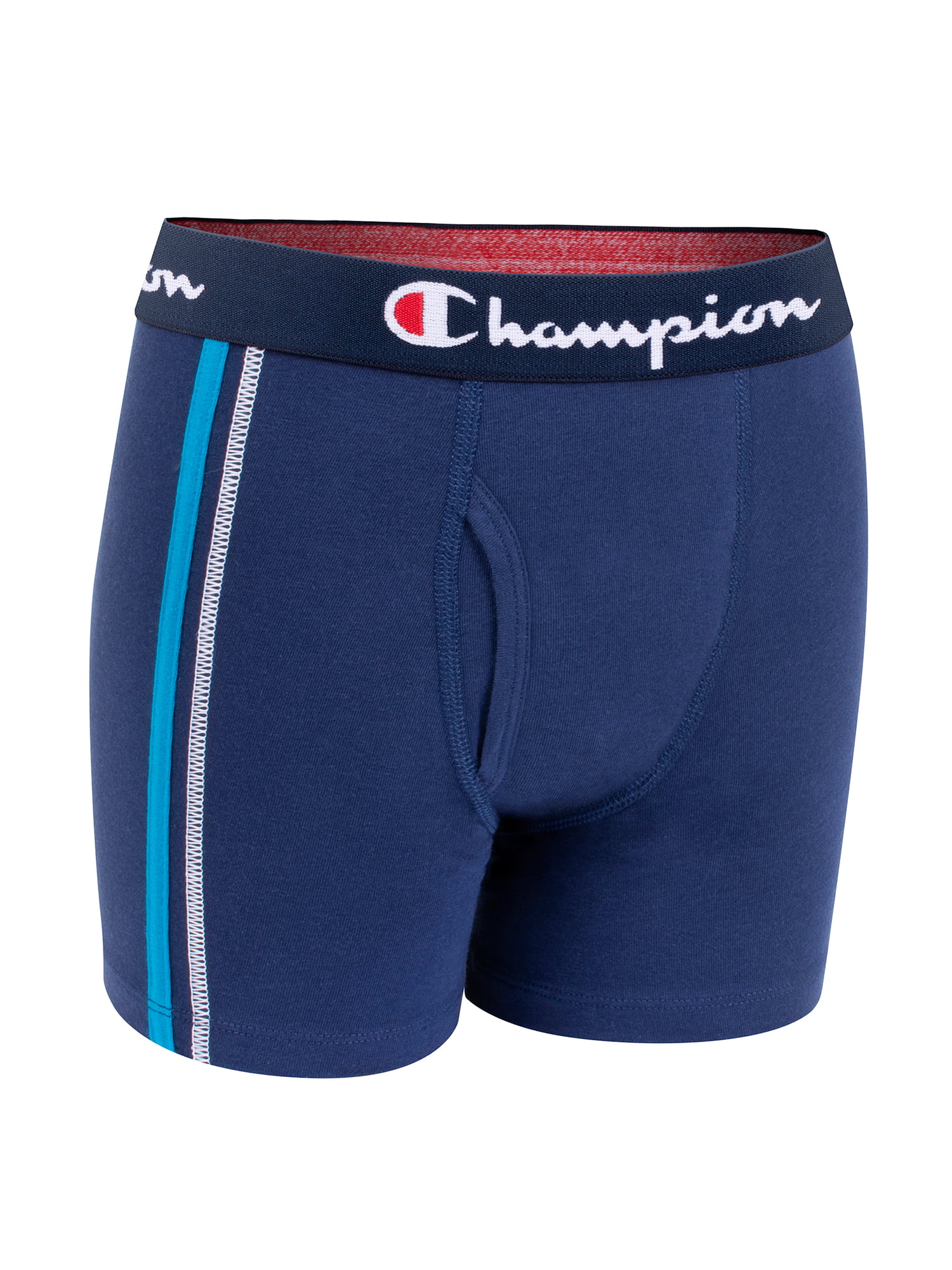 Champion Boys' Cotton Stretch Boxer Briefs 4 Pack, Sizes S-XL 