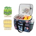 thumbnail image 2 of FORMRS Insulated Cooler Bag 24 Cans Capacity Soft Leakproof Lunch Box with Side Pockets, Light Blue Anchor, 2 of 7
