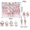 thumbnail image 1 of Xiao Hua Adornos para árbol de Navidad, 2 cajas, paquete de 40, bolas navideñas irrompibles, juego de adornos colgantes para árbol, surtido, color rosa, 1 of 3