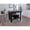 Black / Ibiza Marble, variant on TUHOME Cala 40" Small Kitchen Island with Storage and Antimicrobial Tabletop