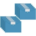 thumbnail image 1 of Plastic Envelopes 10 Pack A4 Letter Size Plastic File Folder With Label Pocket Plastic Envelopes With Snap Closure Plastic File Folders Plastic Envelopes For Documents, 1 of 9