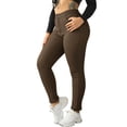 thumbnail image 3 of Meichang Fleece Lined Leggings Women with Pocket Women's Yoga Dress Pants High Waitsted Business Casual Tights Stretchy Slim Fit Leg Office Work Pants, 3 of 10