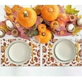thumbnail image 5 of Fall Placemats Set of 4, 12x18 inch Pumpkins with Maple Leaves Heat-Resistant Place Mats, Seasonal Autumn Table Decors for Farmhouse Kitchen Dining Thanksgiving Holiday Party, 5 of 5