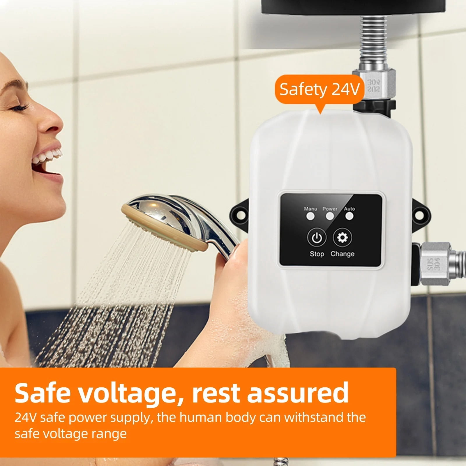 150W Water Pressure Booster Pump for Home Automatic Shower Water Pressure Booster Silent Water