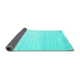 thumbnail image 2 of Ahgly Company Indoor Round Abstract Turquoise Blue Contemporary Area Rugs, 5' Round, 2 of 4