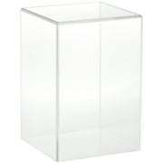 Plymor Clear Acrylic Display Case with No Base, 4" W x 4" D x 6" H