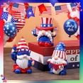 thumbnail image 3 of sixwipe 3Pcs Patriotic Gnome Decorations, Resin USA Gnome Figurines with American Flag Hat, 4th of July Independence Day Ornaments, Red White Blue Statue of Liberty Elf Gifts for Memorial Day, 3 of 6
