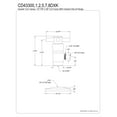 thumbnail image 2 of Kingston Brass CD43300DXK 1/2" FIP x 3/8" O.D. Anti-Seize Deluxe Quarter-Turn Ceramic Hardisc Cartridge Angle Stop with Flange, Matte Black, 2 of 2