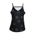 thumbnail image 3 of DYMADE Women Heart Print Sleeveless Tunic Camisole Top, 3 of 7