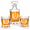 B, variant on Personalized Letter A Initial 10oz Whisky Glass & 750ml Decanter Set Gift for Men