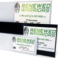 thumbnail image 1 of Láminas de HDPE renovadas de Warriors, 6 x 6 pulgadas, blancas de 1/4 pulgadas de grosor, tabla de c, 1 of 6