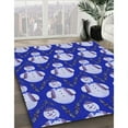 thumbnail image 3 of Ahgly Company Machine Washable Indoor Rectangle Transitional Denim Blue Area Rugs, 7' x 9', 3 of 7