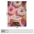 thumbnail image 4 of The food donut blanket is comfortable, soft, and lightweight, suitable for use in bed. Sofa and high-end warm blanket, suitable for year-round travel Multiple specifications, 4 of 6