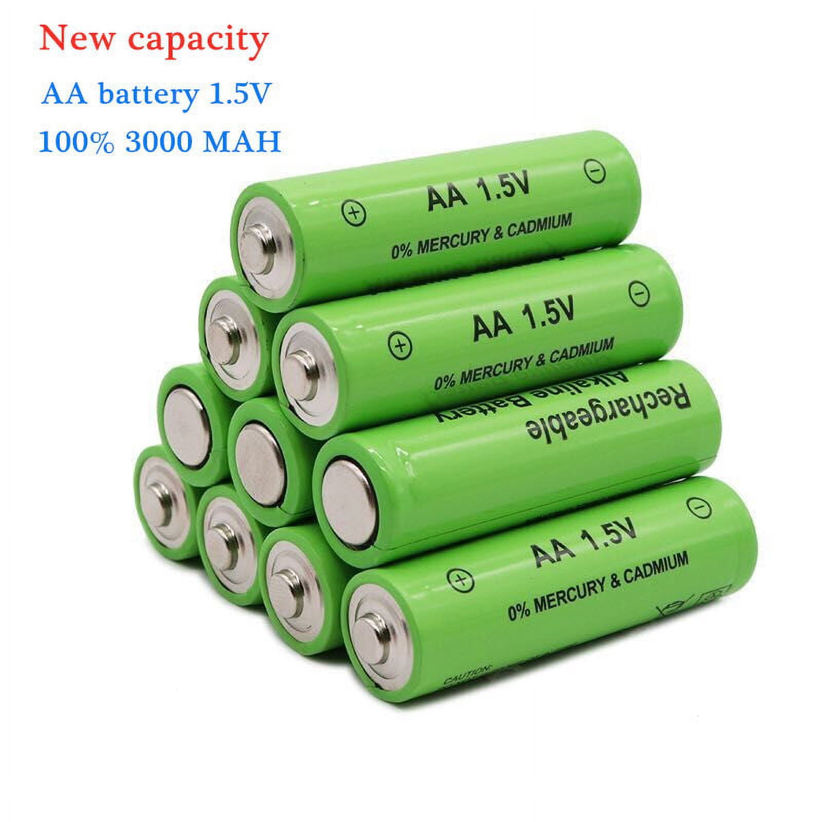 1.5V Alkaline AA Rechargeable Battery Cell for Shaver, LED Lighting, Wireless Microphone, Cordless Phone, etc(16PCS AA)