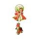 thumbnail image 2 of Adorno colgante de campanas navideñas de Papá Noel | Decoración navideña de PVC con cinta para árbol | 31 x 14 cm, dorado y rojo, 2 of 6
