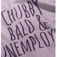 thumbnail image 6 of Chubby Bald Unemployed Funny Quote Romper Boys or Girls Infant Baby Brisco Brands 12M, 6 of 7