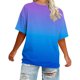 thumbnail image 4 of Mujeres Más Tamaño Manga Larga Tops Cuello Redondo Manga Corta Primavera Verano Camisa Básica Camiseta Superior Poliéster Ligero Suave Cómodo Más Tamaño Tops Casuales, 4 of 6