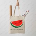 thumbnail image 3 of Bolso de mano con patrón de sandía para mujer, contra la guerra de lona bandolera, bolso de compras reutilizable, el mejor regalo para la Paz, 3 of 5