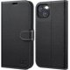 thumbnail image 1 of OCASE - Funda tipo cartera compatible con iPhone 13, de piel sintética, con tarjetero, función atril y bloqueo RFID [Carcasa interior de TPU a prueba de golpes], 6,1 pulgadas (2021) (Negro Litchi), 1 of 8