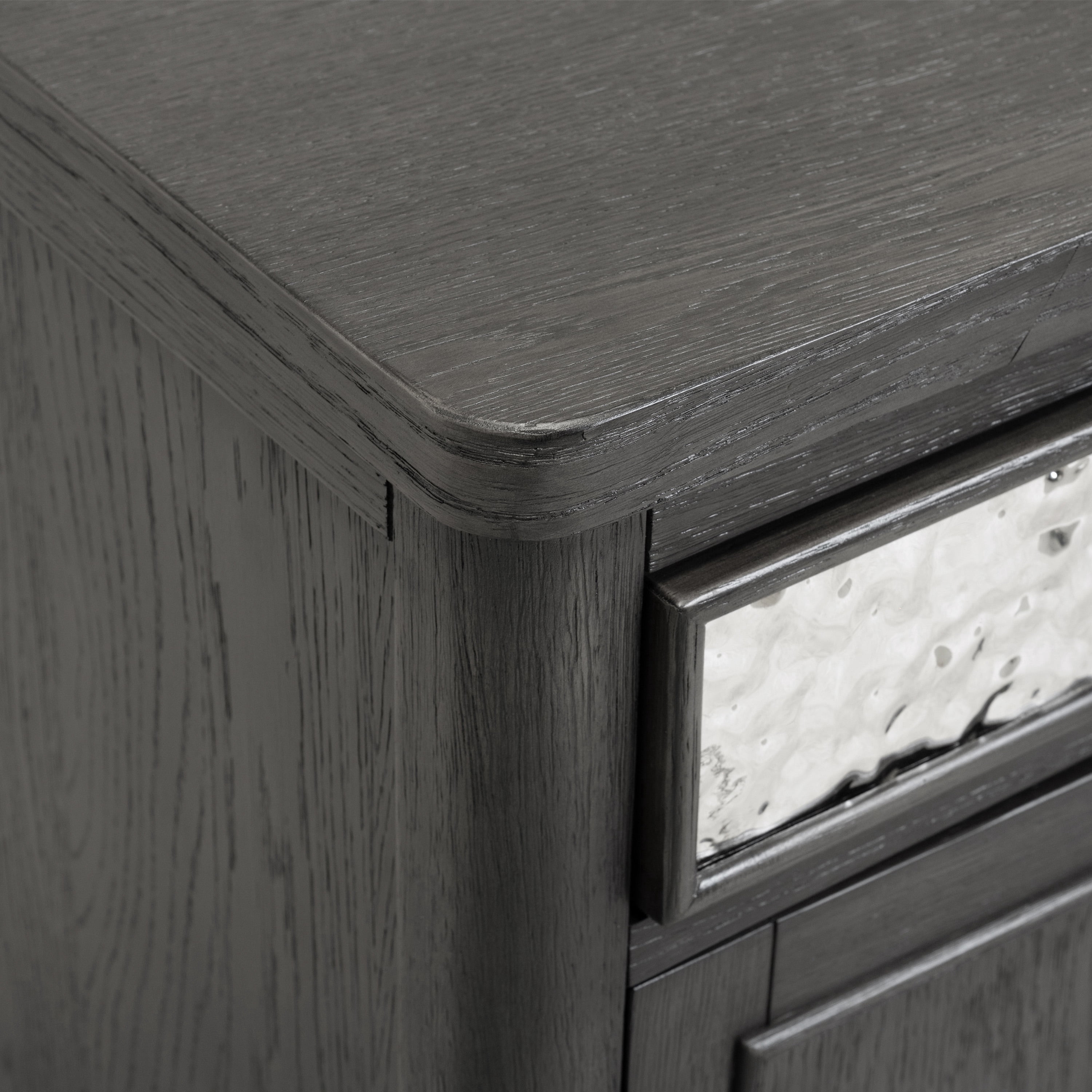 Furniture of America Cheri Modern 1-Drawer and USB Port Solid Wood Indoor End Table with USB Port, Ash Gray