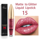 thumbnail image 1 of 18 colores Diamond Shimmer Glitter Brillo de labios Mate a brillo Lápiz labial líquido Impermeable Diamante Perla Color Brillo de labios Maquillaje Tan Jianjun unisex, 1 of 2
