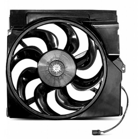 For Mazda 3 Cooling Fan Assembly for Radiator / A/C Condenser 2004-2009 | w/ Fan Control Module For MA3115130 | Z602-15-025G