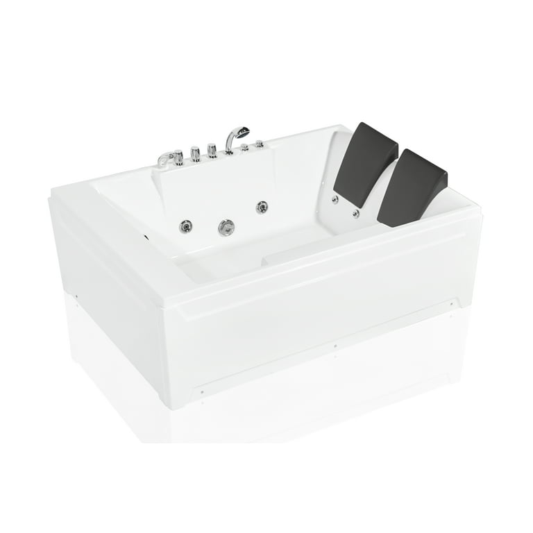 PROFLO 72 x 42 Alcove 8 Jet Whirlpool Bath Tub with Skirt and Left Hand  Pump - Royal Bath Place