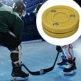 thumbnail image 1 of Colaxi Rondelle de Hockey à Roulettes Pratique Cadeau Rondelle d'Entraînement pour Jeu Entraînement Compétition Jaune, 1 of 8