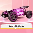 thumbnail image 3 of Tecnock RC Cars for Kids, 1:18 Scale 2WD RC Car with LED Lights, 2.4GHz Remote Control Car with USB-C Easy Charging & 50 Mins Playtime, Toys Gifts for Boys & Girls Ages 8-12, 3 of 8
