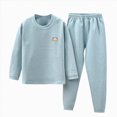 thumbnail image 5 of TOWED22 Toddler Baby Girl Boy Clothes Set 2pcs Graphic Print Long Sleeve Sweatshirt Pullover and Casual Pants Fall Winter Outfits Clothing(Light Blue,13-14 Y), 5 of 5