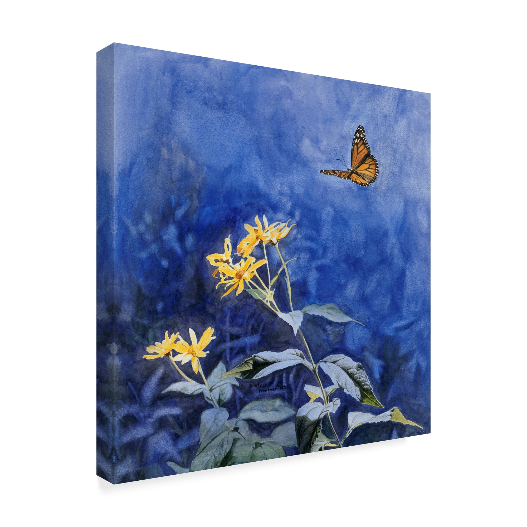 Trademark Fine Art 'Monarch Butterfly' Canvas Art by Rusty Frentner