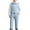 Blue, variant on TIREOW Boys Formal Suit 4 Piece Set Long Sleeve White Shirt Waistcoat Pants and Bow Tie Set Kids Classic Wedding Tuxedo Outfit