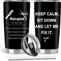 Hairdresser Gifts for Women, Hair Stylist Gifts, Hairdresser Graduation Gifts, 20oz Stainless Steel Tumbler with Lid Straw