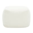 thumbnail image 4 of SAFAVIEH Couture Samuels Modern Boucle Ottoman, Ivory, 4 of 10