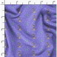 thumbnail image 2 of Soimoi Purple polyester Crepe Fabric Arrow & Reindeer Kids Print Fabric by the Yard 52 Inch Wide, 2 of 6