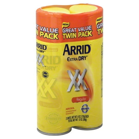 Arrid Extra Dry XX Regular Antiperspirant Deodorant, 6 oz, 2 count