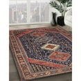 thumbnail image 2 of Ahgly Company Indoor Square Traditional Dark Almond Brown Persian Area Rugs, 7' Square, 2 of 6