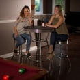 thumbnail image 1 of Ensemble de tables de pub Remington de Hathaway, 3 pièces - chrome et noir, 1 of 6