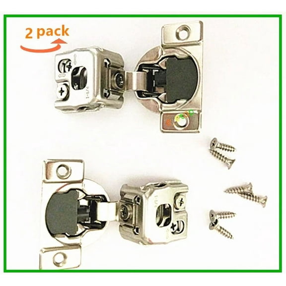 2X Soft Close 1-1/4" Overlay Cabinet Hinge Cabinet Kitchen Hardware Self Closed