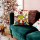thumbnail image 3 of 4 Pcs Cojines Fundas Navideñas Decoracion 45x45cm Almohada Grinch Belug,   Verde, 3 of 5