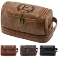 thumbnail image 1 of Neceser de viaje Aganmi, regalos personalizados para hombre, color marrón, 1 of 7