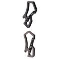 thumbnail image 1 of Llavero de Acero inoxidable DYNWAVEMX para acampar con Mosquetón gris negro, 1 of 8