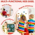 thumbnail image 6 of Finenolo All-in-One Art Easel Kids Easels for Kids, Height Adjustable Wooden Art Easel with Paper Roll  for Toddlers 2-4 Years and Magnetic Double Sided Art Easel for Kids Ages 4-8, 6 of 8