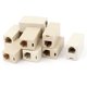 thumbnail image 1 of Conector adaptador de socket de cable telefónico RJ-11 6P4C de 10 piezas color caqui, 1 of 1
