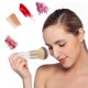 thumbnail image 2 of El cepillo de belleza farfi es uniforme y fácil de limpiar, el tubo corto blanco es respetuoso con el medio ambiente y cómodo, la herramienta de maquillaje, el polvo de calabaza de madera, se cep, 2 of 5