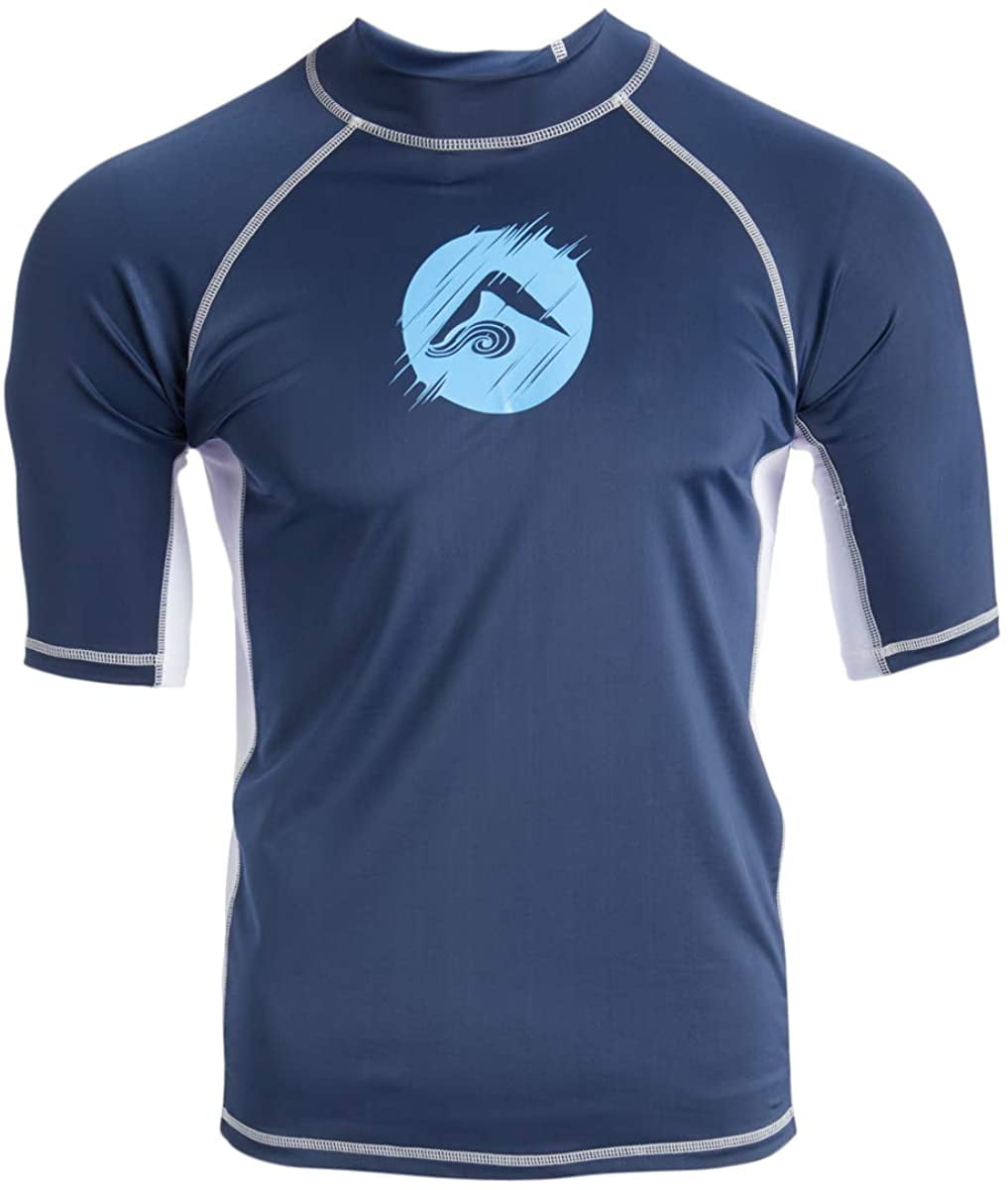 Kanu Surf Men's Mercury UPF 50+ Short Sleeve Sun Protective Rashguard